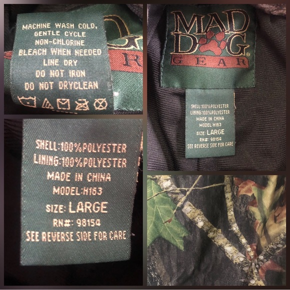 EUC Men’s Lg Mad Dog Weatherproof Hunting Pants - Picture 3 of 4